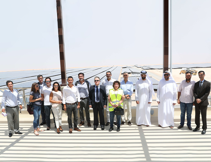 Portugese energy minister visits Noor Abu Dhabi solar plant